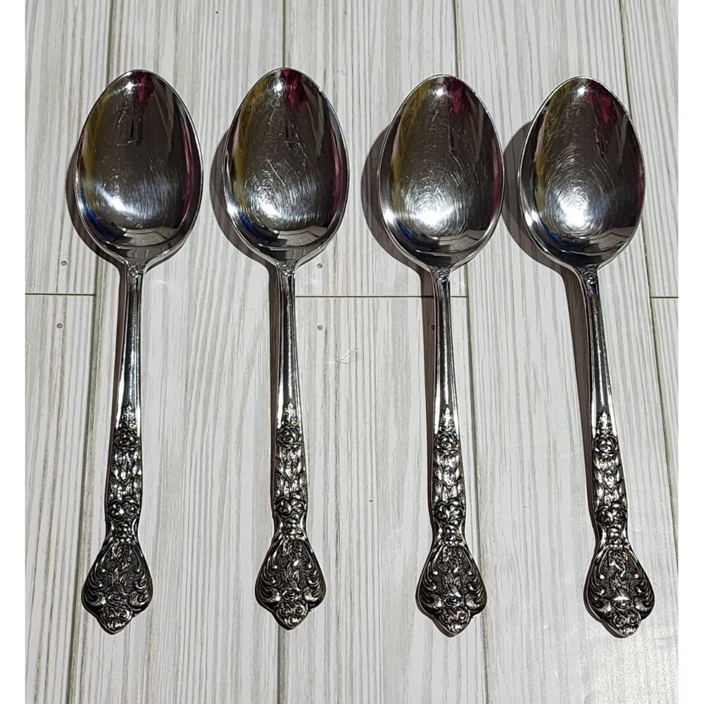 Versailles by MSI Japan Lot of 4 Serving Spoons Stainless